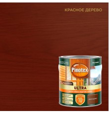 PINOTEX ULTRA / ПИНОТЕКС УЛЬТРА лазурь защитная влагостойкая для защиты древесины до 10 лет красное дерево 2,5л new