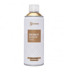 SIANA HIGH QUALITY / СИАНА ХАЙ КУОЛИТИ эмаль для декора акриловая аэрозольная быстросохнущая зеркальное золото 520 мл