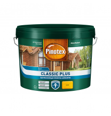 PINOTEX CLASSIC PLUS / ПИНОТЕКС КЛАССИК ПЛЮС пропитка-антисептик, быстросохнущая 3 в 1, сосна 9л
