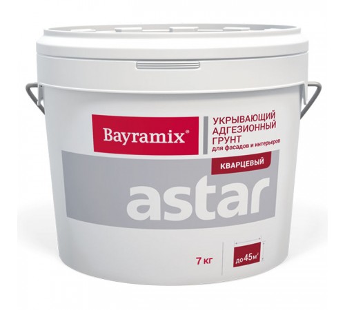 BAYRAMIX / БАЙРАМИКС АСТАР кварцевый грунт для внутренних и наружных работ GR 049, color01, 7кг BAYRAMIX / БАЙРАМИКС АСТАР кварцевый грунт для внутренних и наружных работ GR 049, color01, 7кг
