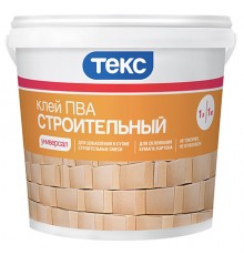 ТЕКС УНИВЕРСАЛ ПВА СТРОИТЕЛЬНЫЙ клей для бумаги и добавки в растворы (1л)