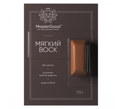 Master Good Мягкий воск для деревянных, ламинированных, пластиковых поверхностей, светлый орех 7,5гр Master Good Мягкий воск для деревянных, ламинированных, пластиковых поверхностей, светлый орех 7,5гр