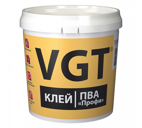 VGT / ВГТ клей ПВА «ПРОФИ» влагостойкий для столярных работ по дереву (2,5кг) VGT / ВГТ клей ПВА «ПРОФИ» влагостойкий для столярных работ по дереву (2,5кг)