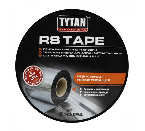 TYTAN PROFESSIONAL RS TAPE / ТИТАН ПРОФЕШИОНАЛ РС ТЭЙП лента битумная для кровли 15см x 10м алюминий