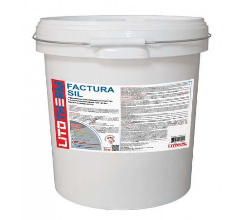 LITOKOL LITOTHERM FACTURA SIL штукатурка декоративная силиконовая, шуба, фр. 1,5мм (25кг) LITOKOL LITOTHERM FACTURA SIL штукатурка декоративная силиконовая, шуба, фр. 1,5мм (25кг)