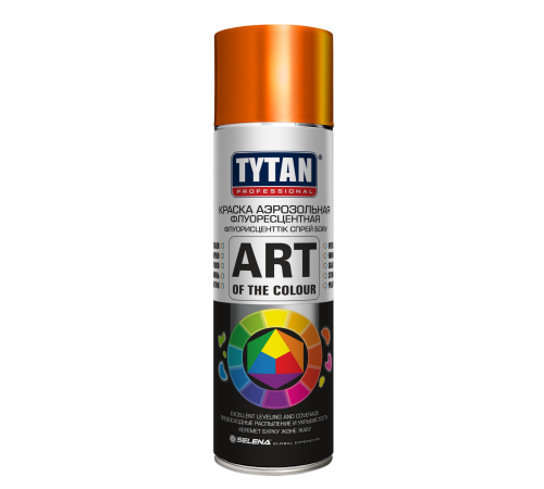 TYTAN PROFESSIONAL ART OF THE COLOR / ТИТАН ПРОФЕШИОНАЛ АРТ ОФ ВЕ КОЛОР краска флуоресцентная аэрозоль, RAL 1011 оранжевый (400мл)