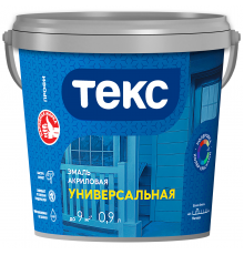 ТЕКС ПРОФИ АКРИЛОВАЯ УНИВЕРСАЛЬНАЯ эмаль водоразбавляемая, матовая, белая (0,9л)