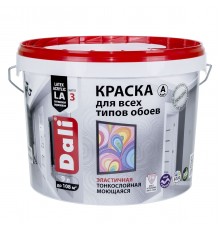 DALI / ДАЛИ краска для обоев акриловая износостойкая глубокоматовая база C 2,5 л