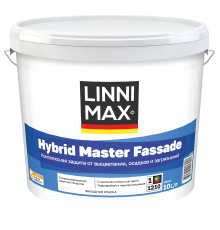 LINNIMAX HYBRID MASTER FASSADE / ЛИННИМАКС ГИБРИД МАСТЕР ФАСАД краска фасадная водно-дисперсионная с силиконом для наружных работ матовая база 1 (2,5л)