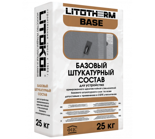 LITOKOL LITOTHERM BASE состав штукатурный базовый, по всем видам утеплителя (25кг) LITOKOL LITOTHERM BASE состав штукатурный базовый, по всем видам утеплителя (25кг)