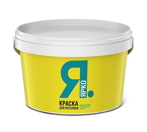ЯРКО краска для потолков, матовая, белый 6кг