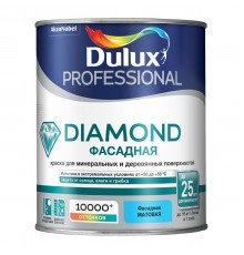DULUX DIAMOND ФАСАДНАЯ / ДЮЛАКС ДАЙМОНД ФАСАДНАЯ краска для минеральных и деревянных поверхностей матовая база BC 0,9л