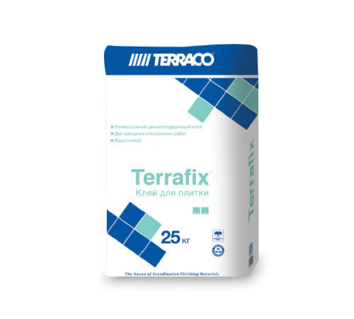 TERRACO ТЕРРАФИКС клей для плитки, серый (25кг) TERRACO ТЕРРАФИКС клей для плитки, серый (25кг)