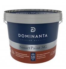 DOMINANTA SmartPaint SG / ДОМИНАНТА СмартПеинт СГ Краска интерьерная многофункциональная суперстойкая полуглянцевая, база BC (9л)