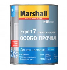 MARSHALL EXPORT 7 / МАРШАЛЛ ЭКСПОРТ 7 матовая краска для внутренних работ, моющаяся, база BW (0,9л)