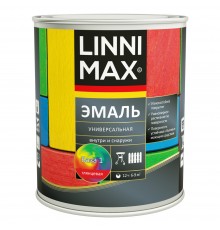 LINNIMAX / ЛИННИМАКС эмаль алкидная универсальная для наружных и внутренних работ глянцевая база 1 (0,75л)