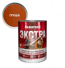 АКВАТЕКС-ЭКСТРА защит.-декор. покрытие для дерева, алкидное, полуглянц, груша (0,8л) new