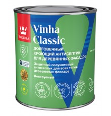 TIKKURILA VINHA CLASSIC / ТИККУРИЛА ВИНХА КЛАССИК антисептик кроющий водоразбавляемый полуматовый база VC 0,9л