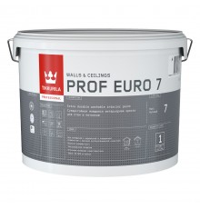 TIKKURILA PROF EURO 7 краска интерьерная, устойчивая к мытью, база A, матовая (9л)