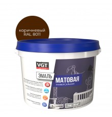 VGT / ВГТ ВД-АК-1179 эмаль универсальная, матовая, коричневый RAL 8011 (2,5кг)