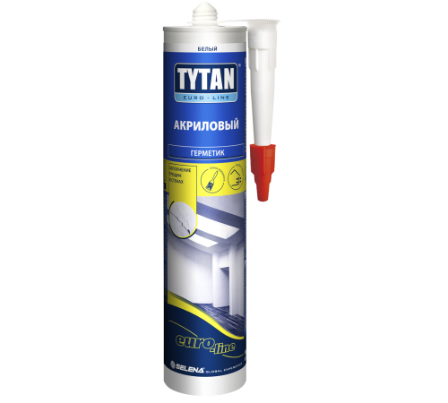 TYTAN EURO-LINE / ТИТАН ЕВРО-ЛАЙН герметик акриловый, белый TR (280мл) TYTAN EURO-LINE / ТИТАН ЕВРО-ЛАЙН герметик акриловый, белый TR (280мл)