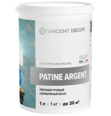 VINCENT DECOR PATINE ARGENT воск перламутровый серебряный (1л)