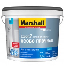 MARSHALL EXPORT 7 / МАРШАЛЛ ЭКСПОРТ 7 матовая краска для внутренних работ, моющаяся, база BW (4,5л)