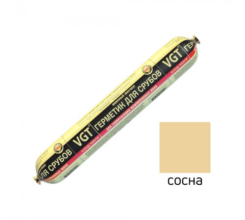 VGT / ВГТ герметик для срубов, акриловый, высокоэластичный, сосна (0,9кг) VGT / ВГТ герметик для срубов, акриловый, высокоэластичный, сосна (0,9кг)