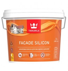 TIKKURILA FACADE SILICON / ТИККУРИЛА ФАСАД СИЛИКОН краска акриловая для фасадов база A 5 л
