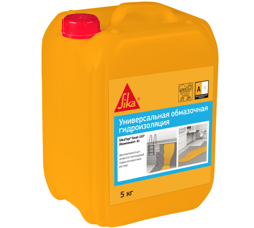 SIKA SIKATOP SEAL 107 / СИКА СИКАТОП СИЛ гидроизоляция двухкомпонентная компонент А 5 кг SIKA SIKATOP SEAL 107 / СИКА СИКАТОП СИЛ гидроизоляция двухкомпонентная компонент А 5 кг