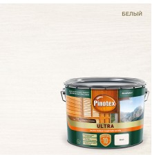 PINOTEX ULTRA / ПИНОТЕКС УЛЬТРА лазурь защитная влагостойкая для защиты древесины до 10 лет белый 9л new
