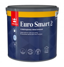 TIKKURILA EURO SMART 2 краска интерьерная для стен и потолка (2,7л)