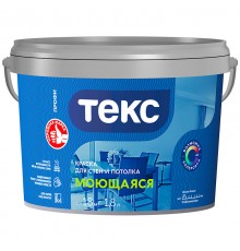 ТЕКС МОЮЩАЯСЯ краска для стен и потолка (ПРОФИ А) (1,8л)