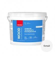NEOMID PROFESSIONAL WOOD / НЕОМИД ПРОФЕССИОНАЛ герметик тепловлагоизоляционный межшовный белый (15кг)