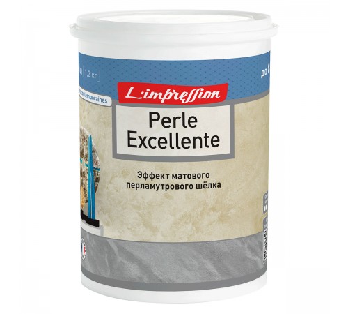 LIMPRESSION PERLE EXCELLENTE покрытие декоративное с эффектом матового шелка (1л) LIMPRESSION PERLE EXCELLENTE покрытие декоративное с эффектом матового шелка (1л)