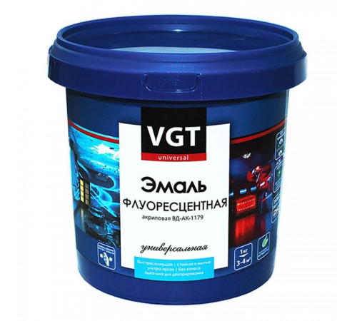 VGT / ВГТ ВД-АК-1179 эмаль флуоресцентная, универсальная, голубой (1кг) VGT / ВГТ ВД-АК-1179 эмаль флуоресцентная, универсальная, голубой (1кг)
