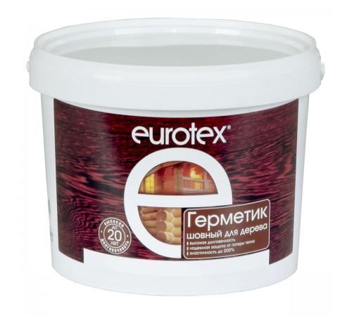 EUROTEX / ЕВРОТЕКС герметик шовный для дерева, акриловый, калужница (3кг) EUROTEX / ЕВРОТЕКС герметик шовный для дерева, акриловый, калужница (3кг)
