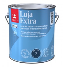TIKKURILA LUJA EXTRA 7 / ТИККУРИЛА ЛУЯ ЭКСТРА 7 краска для влажных помещений антигрибковая акриловая матовая, база C 2,7 л