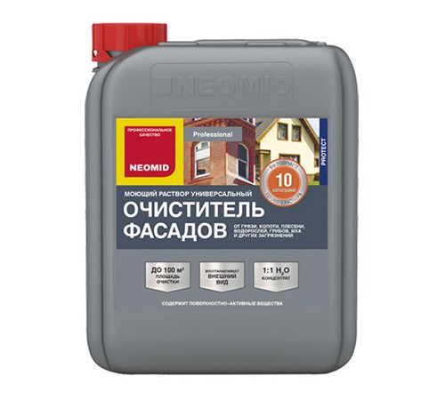 NEOMID 650 ОЧИСТИТЕЛЬ ФАСАДОВ раствор моющий, концентрат 1:1 (1кг) NEOMID 650 ОЧИСТИТЕЛЬ ФАСАДОВ раствор моющий, концентрат 1:1 (1кг)