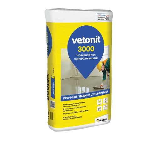 WEBER VETONIT 3000 / ВЕБЕР ВЕТОНИТ 3000 пол наливной цементный суперфинишный для тонких напольных покрытий гладкий 20 кг WEBER VETONIT 3000 / ВЕБЕР ВЕТОНИТ 3000 пол наливной цементный суперфинишный для тонких напольных покрытий гладкий 20 кг