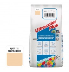 ULTRACOLOR PLUS №132 затирка для швов с водоотталкивающим и антигрибковым эффектом, бежевый (2кг)