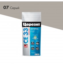 ЦЕРЕЗИТ CE 33 COMFORT затирка для швов до 6 мм с антигрибковым эфф. 07 серый (2кг)