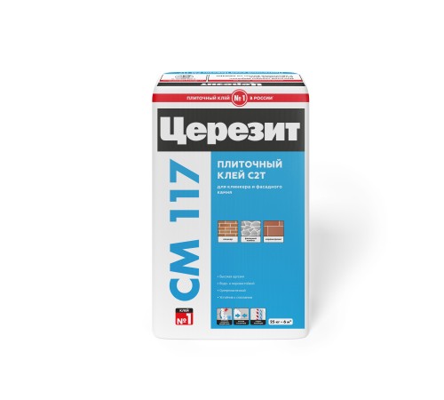 ЦЕРЕЗИТ CM 117 ELAST клей для клинкера, керамогранита и фасадного камня (25кг) ЦЕРЕЗИТ CM 117 ELAST клей для клинкера, керамогранита и фасадного камня (25кг)