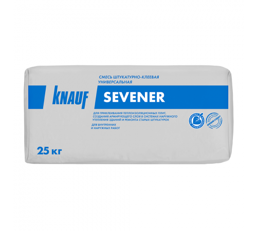 KNAUF SEVENER / КНАУФ СЕВЕНЕР смесь штукатурно-клеевая универсальная для наружных и внутренних работ (25кг) KNAUF SEVENER / КНАУФ СЕВЕНЕР смесь штукатурно-клеевая универсальная для наружных и внутренних работ (25кг)