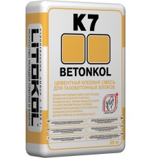 LITOKOL BETONKOL K7 / ЛИТОКОЛ БЕТОНКОЛ смесь цементная клеевая для газобетонных, пенобетонных блоков (25кг)