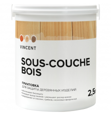 VINCENT SOUS COUCHE BOIS грунтовка для защиты древесины (2,5л)