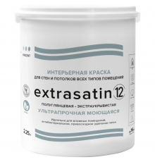 Vincent Extrasatin 12 краска интерьерная влагостойкая полуглянцевая база A (2,25л)