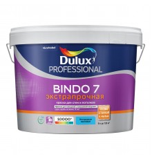 DULUX BINDO 7 ЭКСТРАПРОЧНАЯ / ДЮЛАКС БИНДО 7 ЭКСТРАПРОЧНАЯ краска для стен и потолков матовая база BC 9л