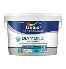 DULUX DIAMOND ФАСАДНАЯ / ДЮЛАКС ДАЙМОНД ФАСАДНАЯ краска для минеральных и деревянных поверхностей матовая база BW 2,5л