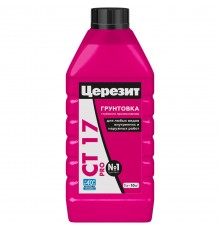 ЦЕРЕЗИТ CT 17 PRO грунтовка глубокого проникновения для наружных и внутренних работ, зима (1л)